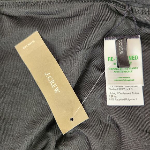 NWT J. Crew Swimsuit Womens Size 24 One Piece Detachable Straps Black - Picture 8 of 12